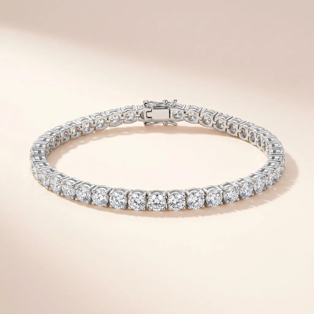 CZ Tennis Bracelet, 925 Sterling Silver