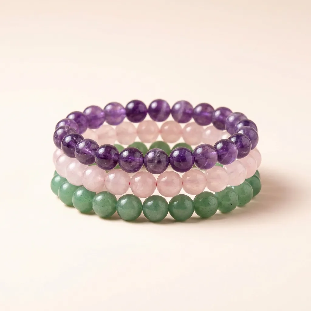 Natural Stone Bracelet Stack (3 Pieces)