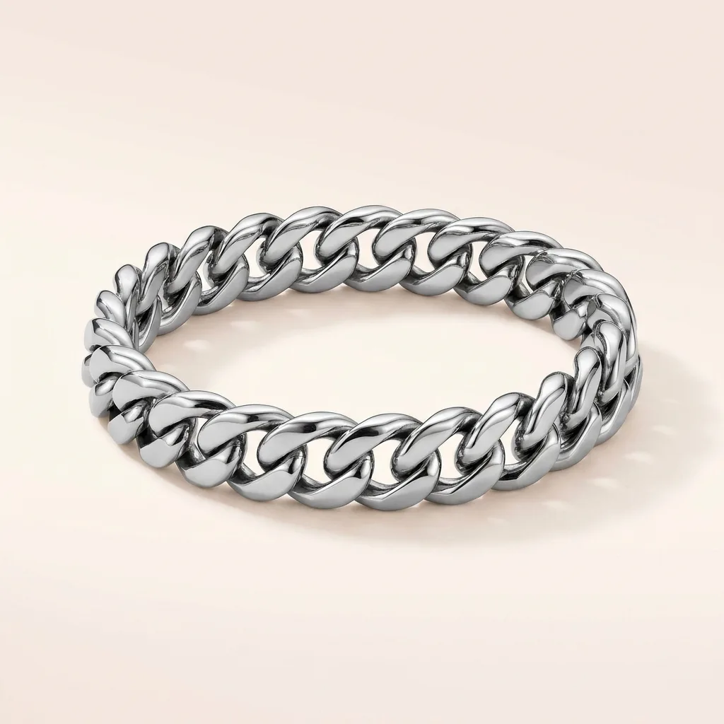 Stainless Steel Cuban Link Bracelet